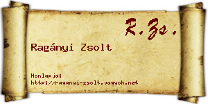 Ragányi Zsolt névjegykártya